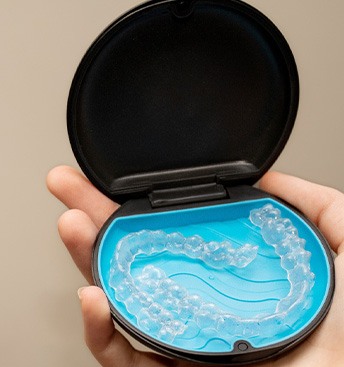 aligners in their case