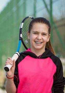 teen girl smiling with braces in Winthrop