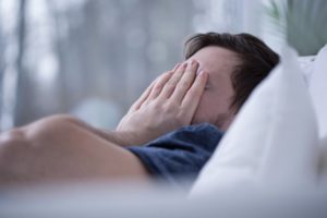 man who struggles with sleep apnea and anxiety